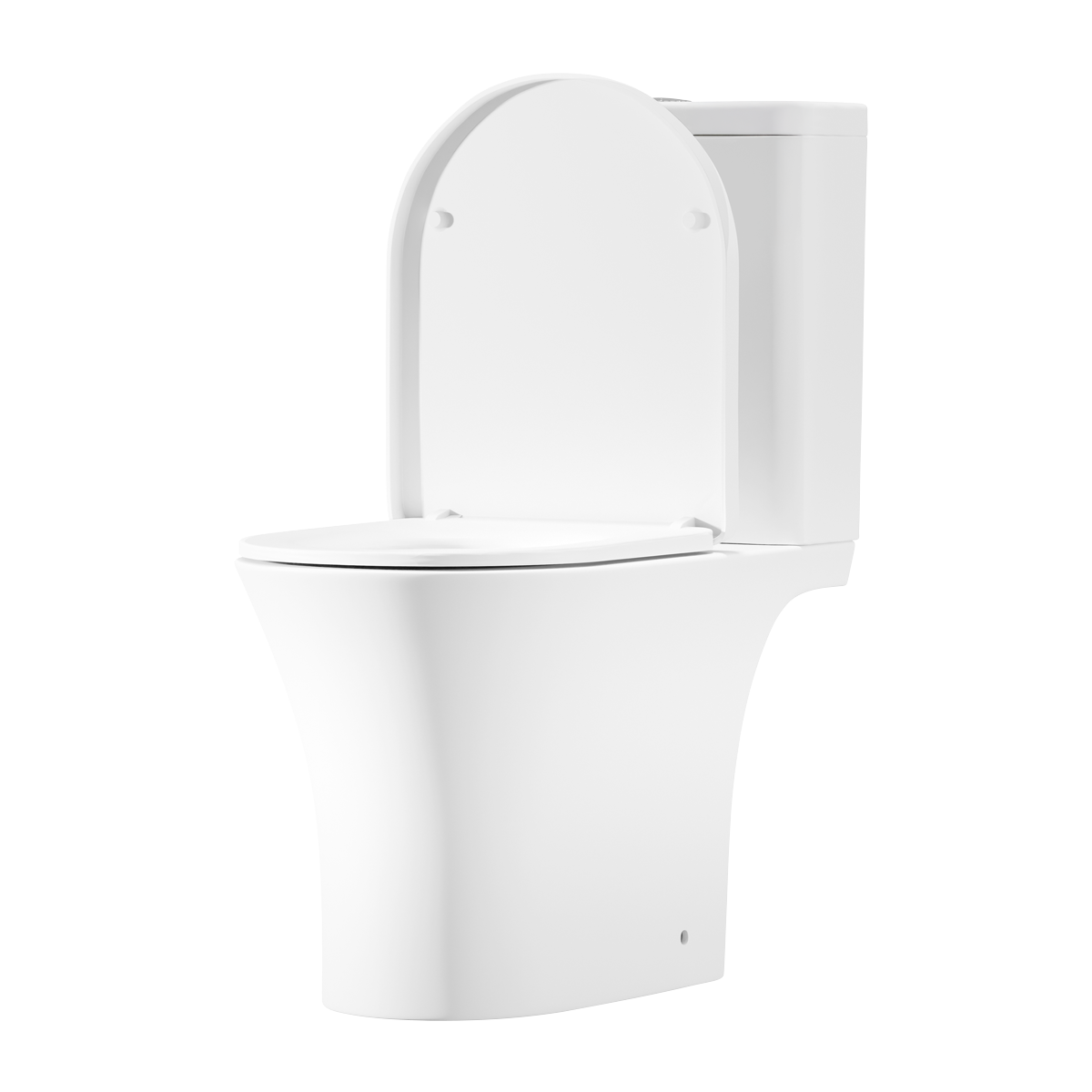 Baridi DH332 Close-Coupled Toilet with Soft Close Seat, Dual Flush Cistern & Rimless Flush - White - additional view 10