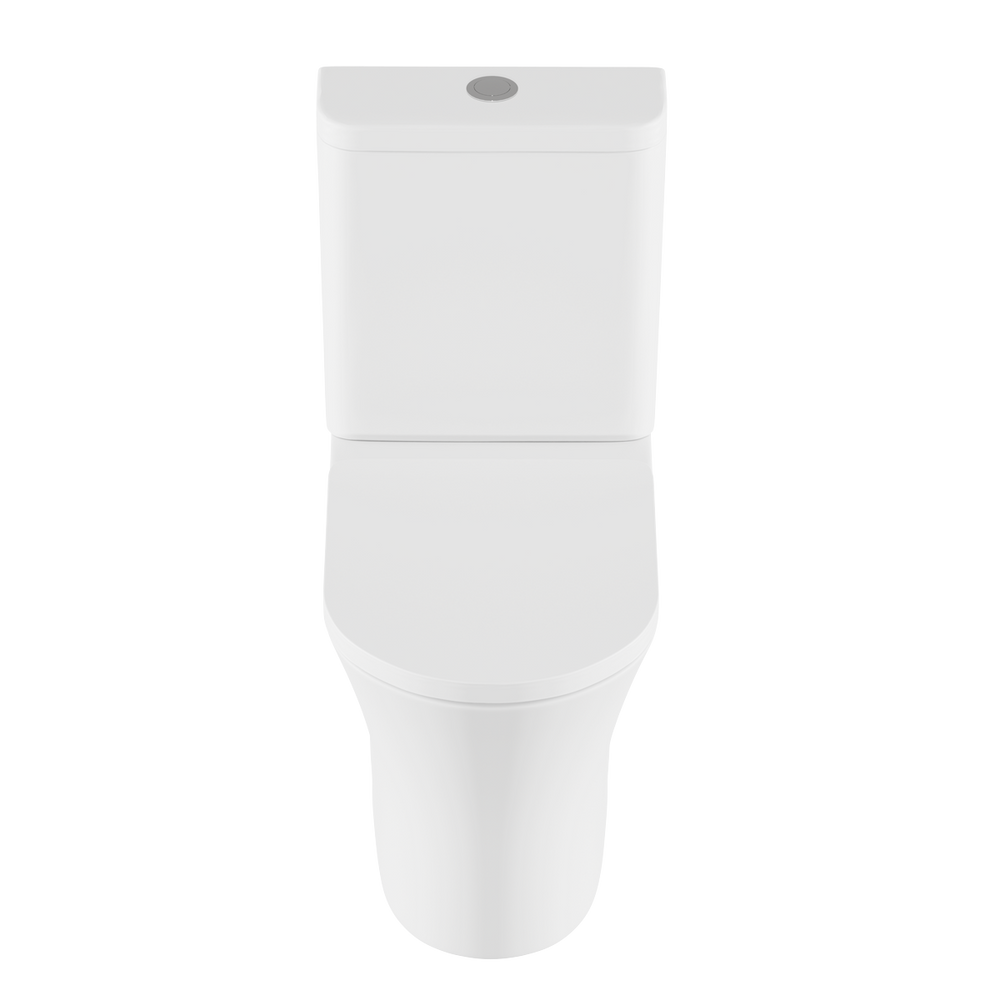 Baridi DH332 Close-Coupled Toilet with Soft Close Seat, Dual Flush Cistern & Rimless Flush - White - additional view 8