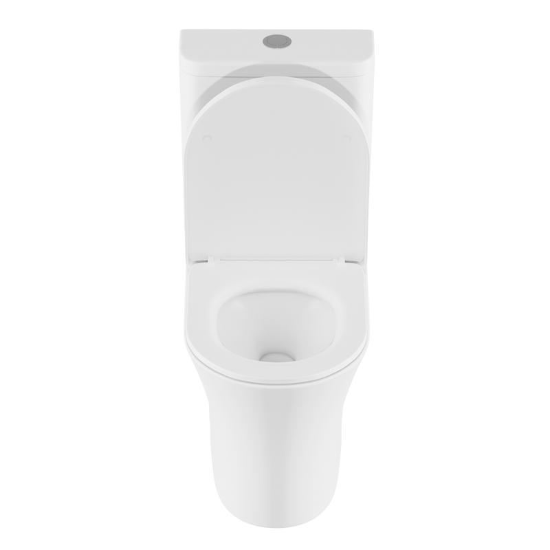 Baridi DH332 Close-Coupled Toilet with Soft Close Seat, Dual Flush Cistern & Rimless Flush - White - additional view 6