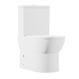 Baridi DH333 Close-Coupled Toilet with Soft Close Seat, Dual Flush Cistern & Rimless Flush - White