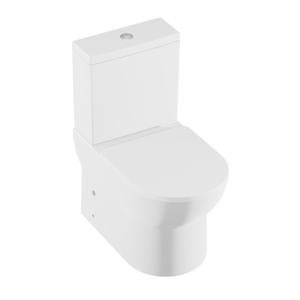 Baridi DH333 Close-Coupled Toilet with Soft Close Seat, Dual Flush Cistern & Rimless Flush - White - additional view 8