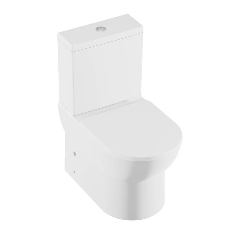 Baridi DH333 Close-Coupled Toilet with Soft Close Seat, Dual Flush Cistern & Rimless Flush - White - additional view 8