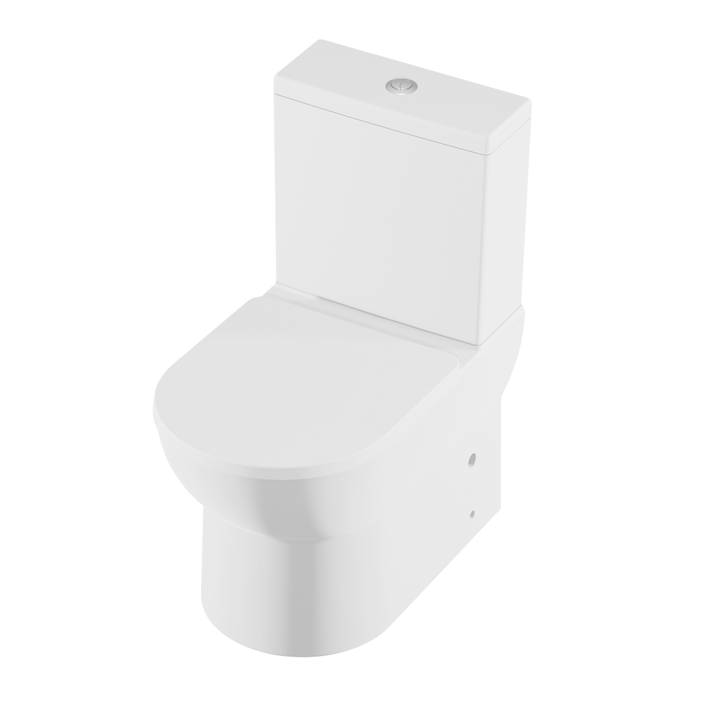 Baridi DH333 Close-Coupled Toilet with Soft Close Seat, Dual Flush Cistern & Rimless Flush - White - additional view 17