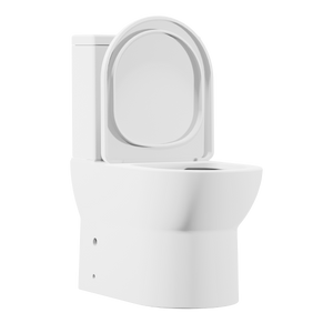 Baridi DH333 Close-Coupled Toilet with Soft Close Seat, Dual Flush Cistern & Rimless Flush - White - additional view 10