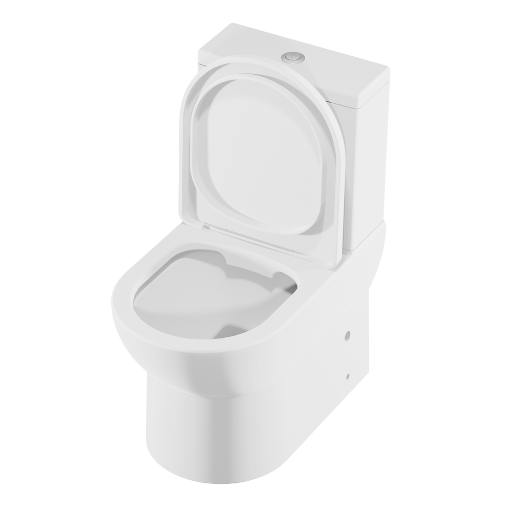 Baridi DH333 Close-Coupled Toilet with Soft Close Seat, Dual Flush Cistern & Rimless Flush - White - additional view 11