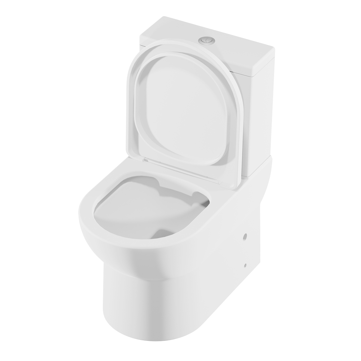 Baridi DH333 Close-Coupled Toilet with Soft Close Seat, Dual Flush Cistern & Rimless Flush - White - additional view 11