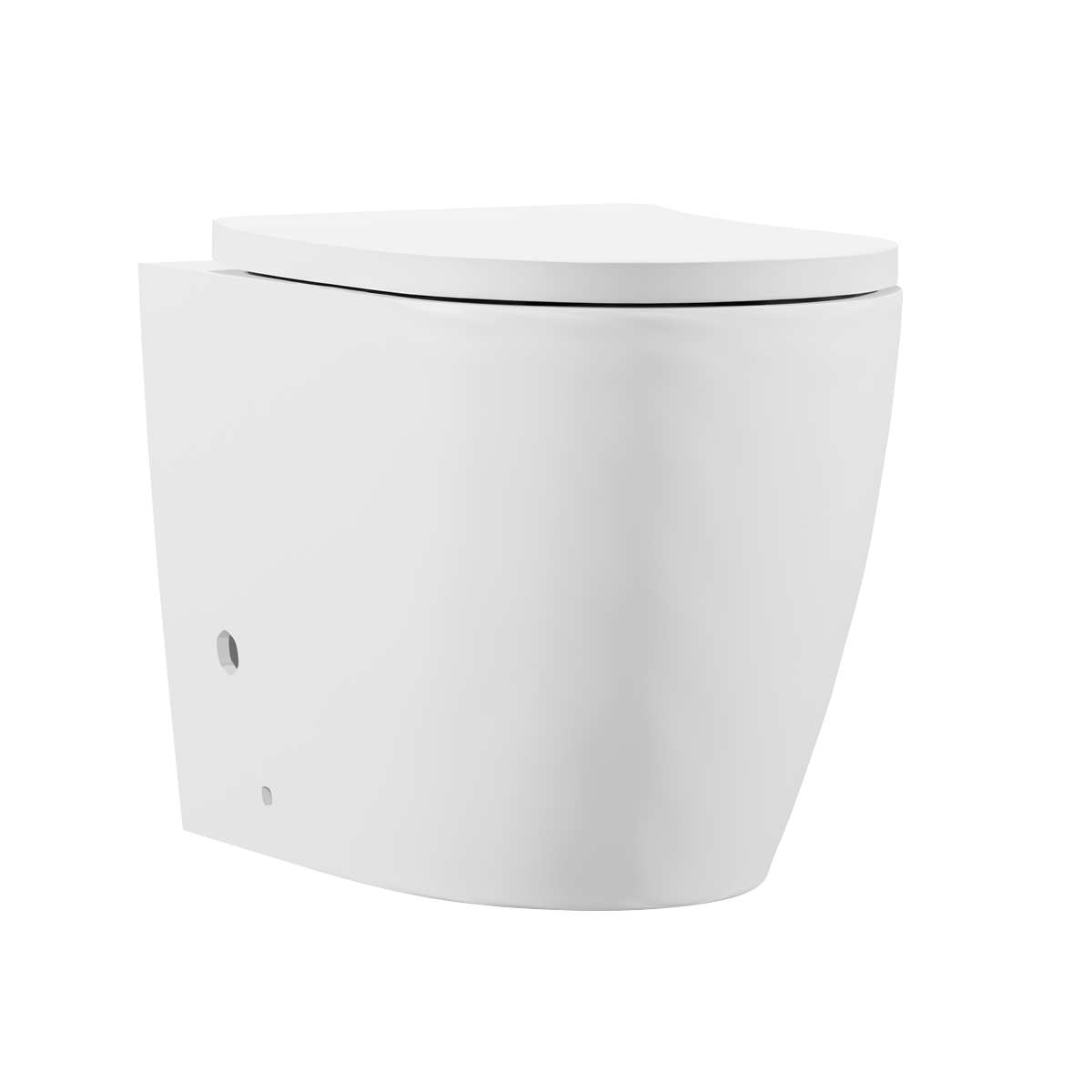 Baridi DH334 Back-to-Wall Toilet with Soft Close Seat & Rimless Flush - White