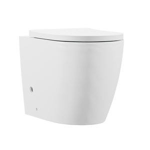 Baridi DH334 Back-to-Wall Toilet with Soft Close Seat & Rimless Flush - White