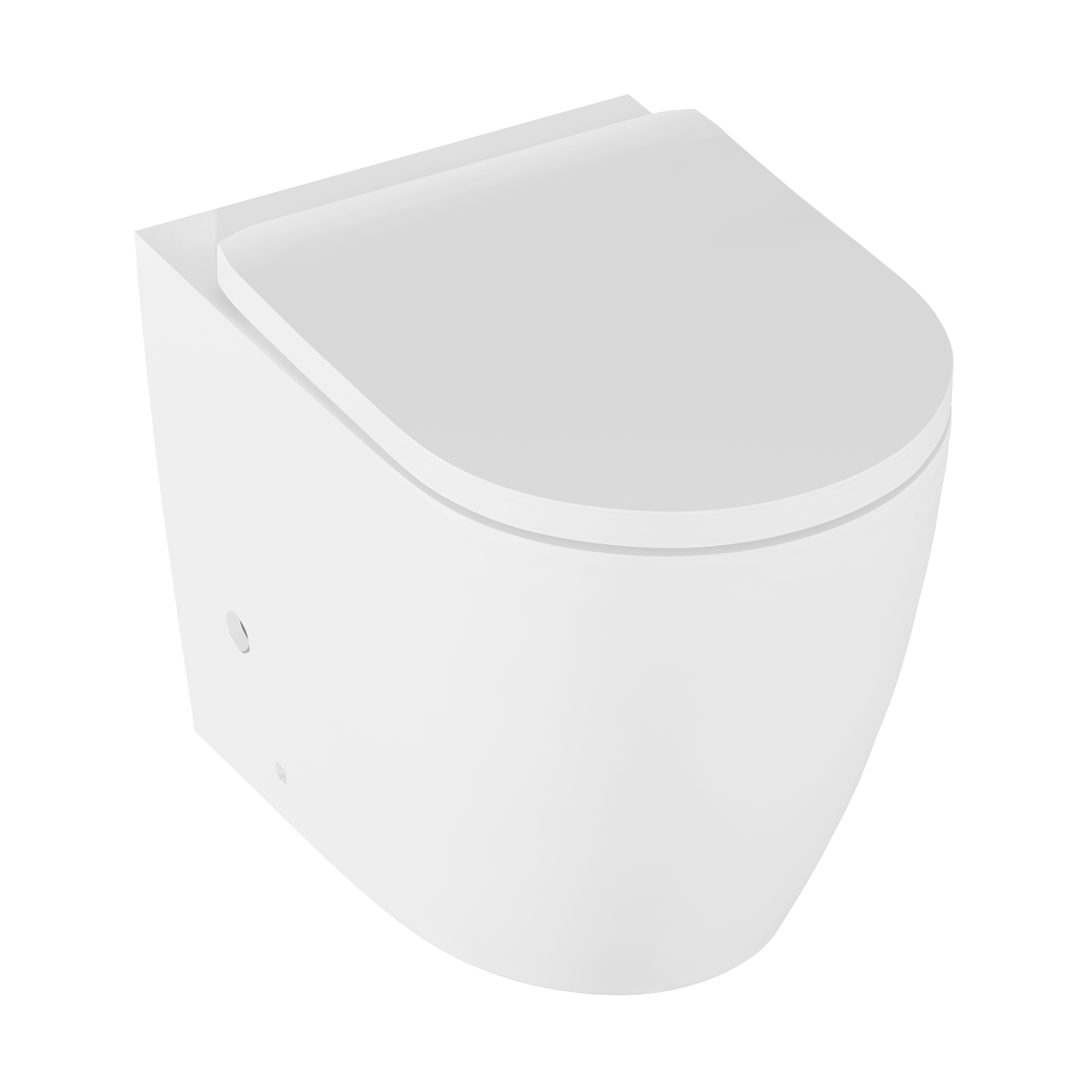 Baridi DH334 Back-to-Wall Toilet with Soft Close Seat & Rimless Flush - White - additional view 9