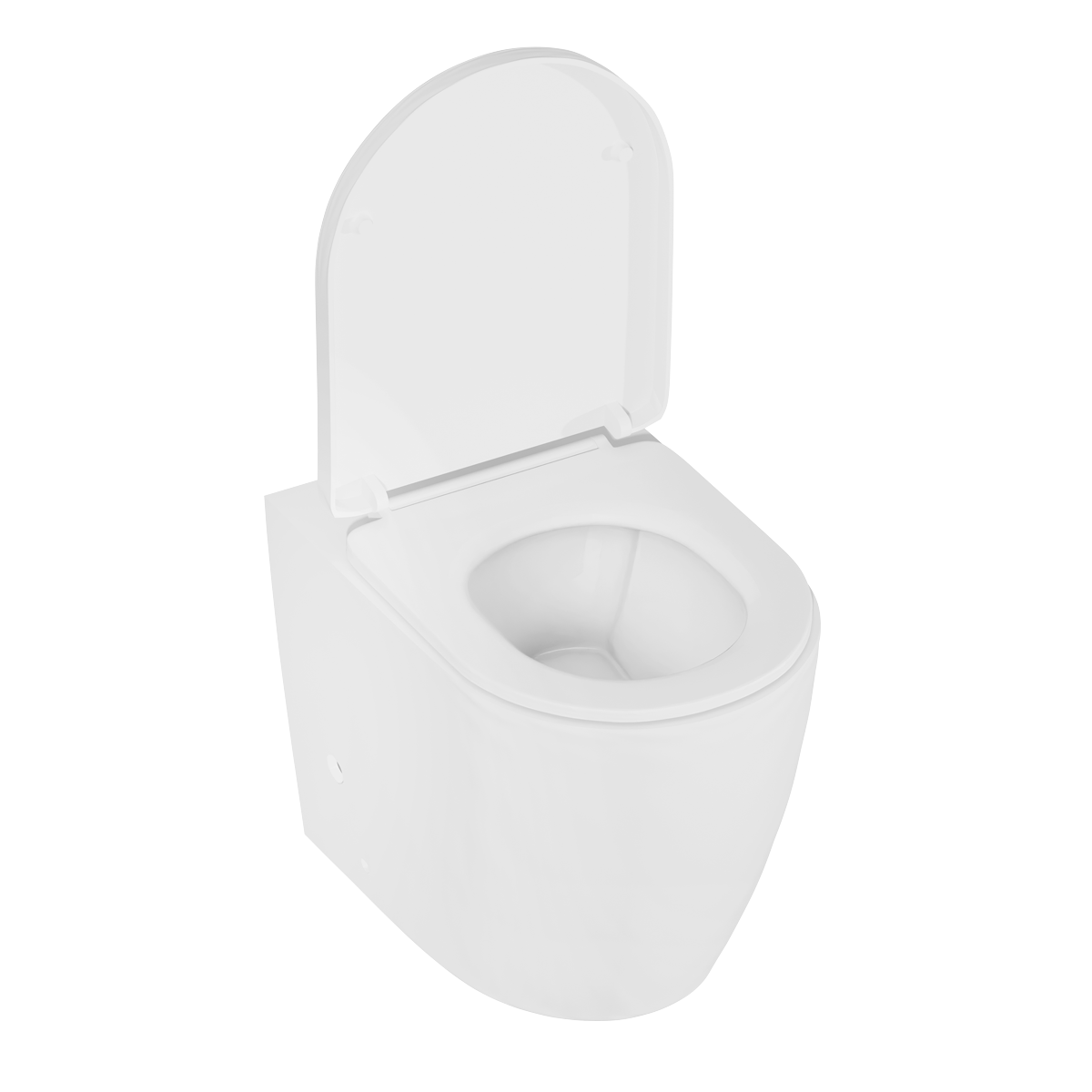 Baridi DH334 Back-to-Wall Toilet with Soft Close Seat & Rimless Flush - White - additional view 10