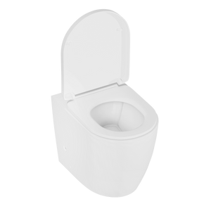 Baridi DH334 Back-to-Wall Toilet with Soft Close Seat & Rimless Flush - White - additional view 10