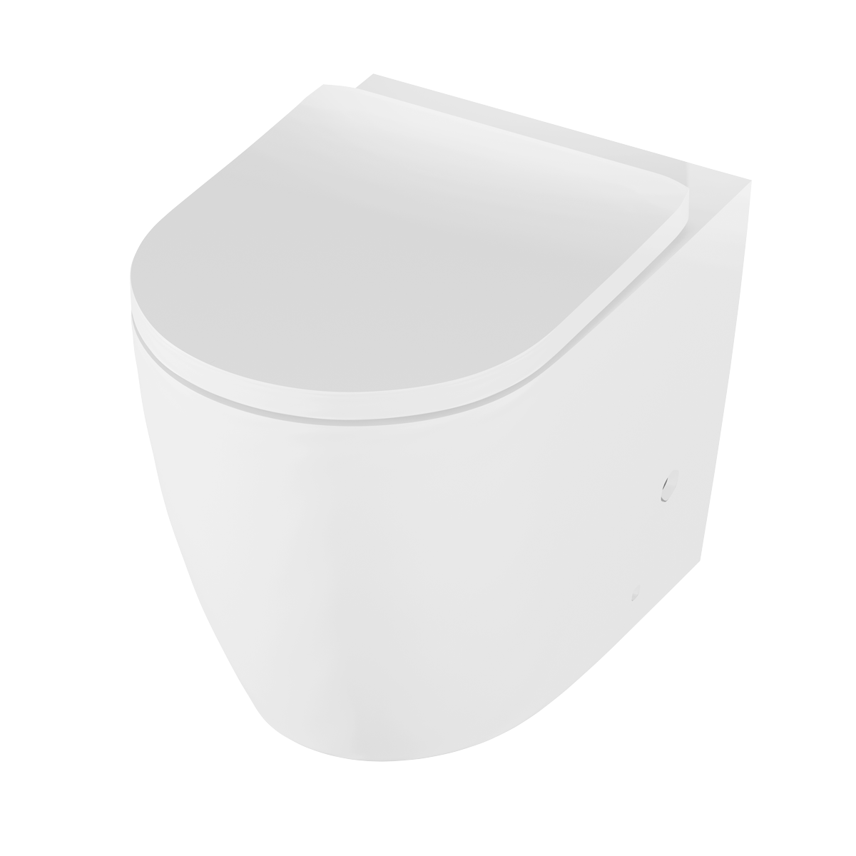 Baridi DH334 Back-to-Wall Toilet with Soft Close Seat & Rimless Flush - White - additional view 11