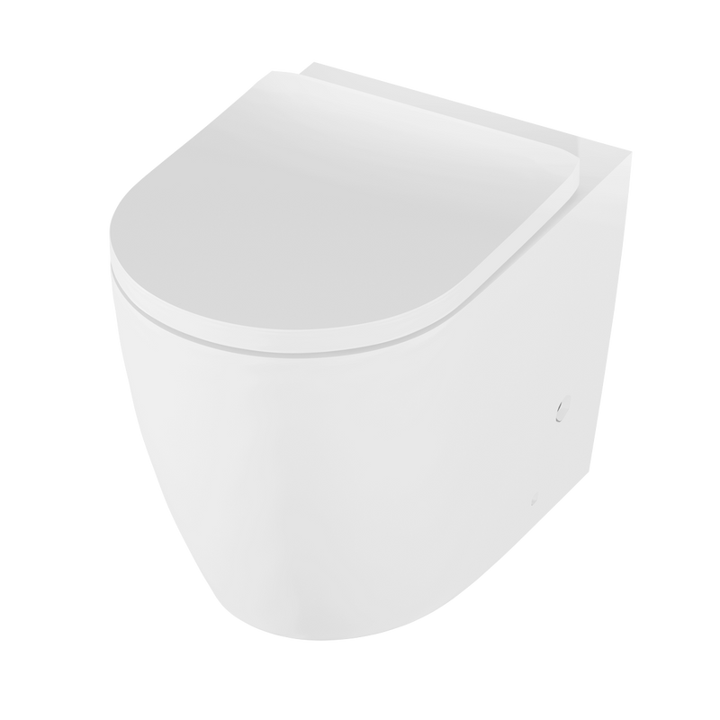 Baridi DH334 Back-to-Wall Toilet with Soft Close Seat & Rimless Flush - White - additional view 11