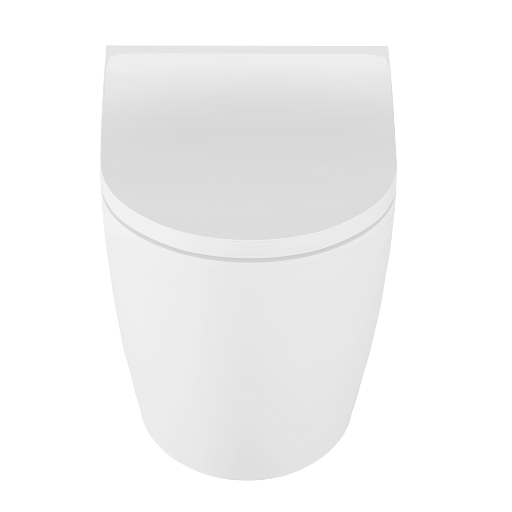 Baridi DH334 Back-to-Wall Toilet with Soft Close Seat & Rimless Flush - White - additional view 12