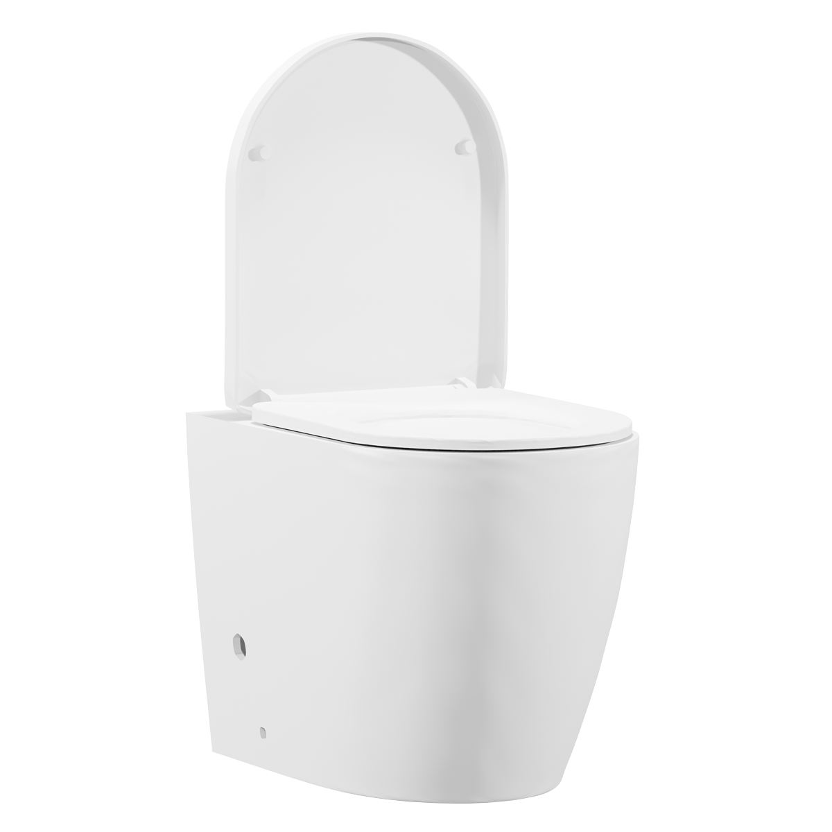 Baridi DH334 Back-to-Wall Toilet with Soft Close Seat & Rimless Flush - White - additional view 2