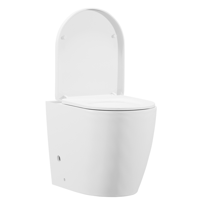 Baridi DH334 Back-to-Wall Toilet with Soft Close Seat & Rimless Flush - White - additional view 2