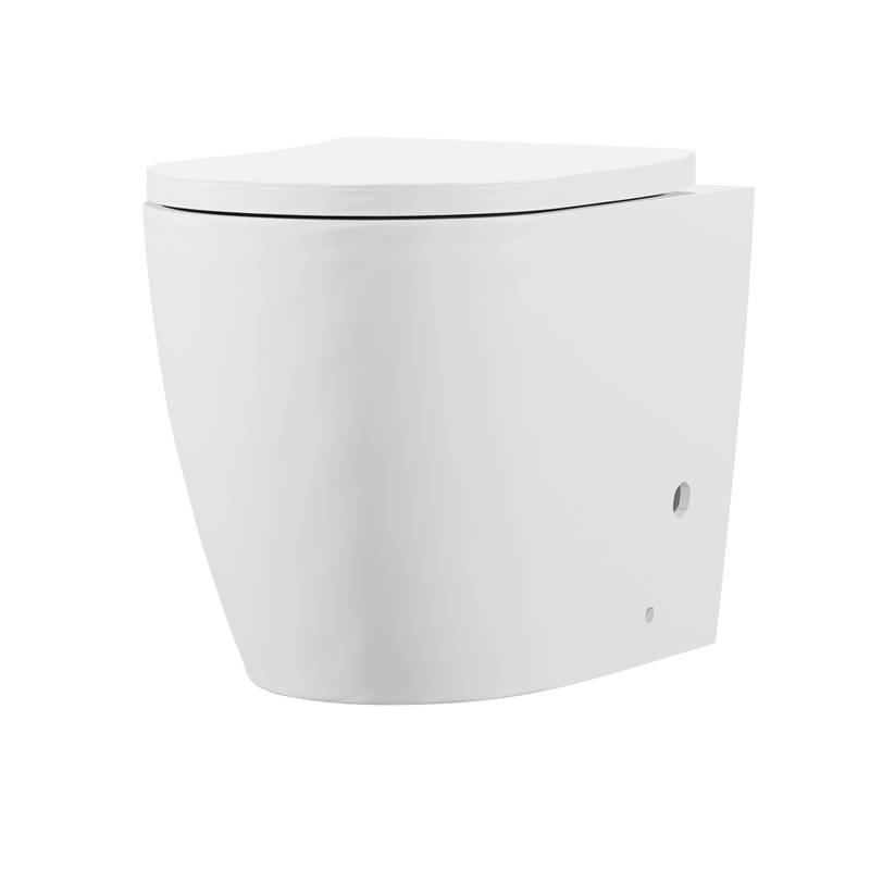 Baridi DH334 Back-to-Wall Toilet with Soft Close Seat & Rimless Flush - White - additional view 4
