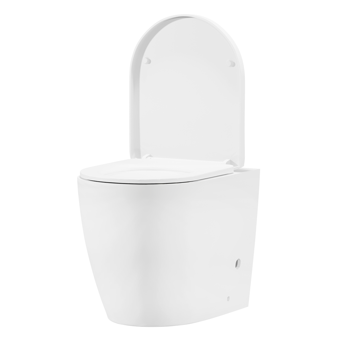 Baridi DH334 Back-to-Wall Toilet with Soft Close Seat & Rimless Flush - White - additional view 3