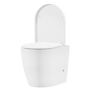 Baridi DH334 Back-to-Wall Toilet with Soft Close Seat & Rimless Flush - White - additional view 3