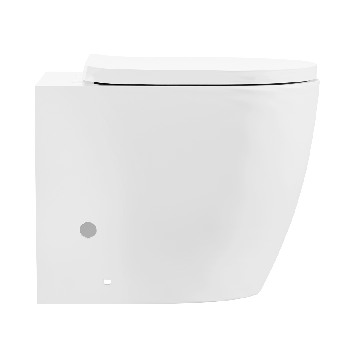 Baridi DH334 Back-to-Wall Toilet with Soft Close Seat & Rimless Flush - White - additional view 8
