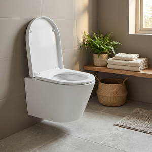 Baridi DH335 Wall Hung Toilet with Soft Close Seat & Rimless Flush - White - additional view 14