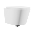 Baridi DH335 Wall Hung Toilet with Soft Close Seat & Rimless Flush - White
