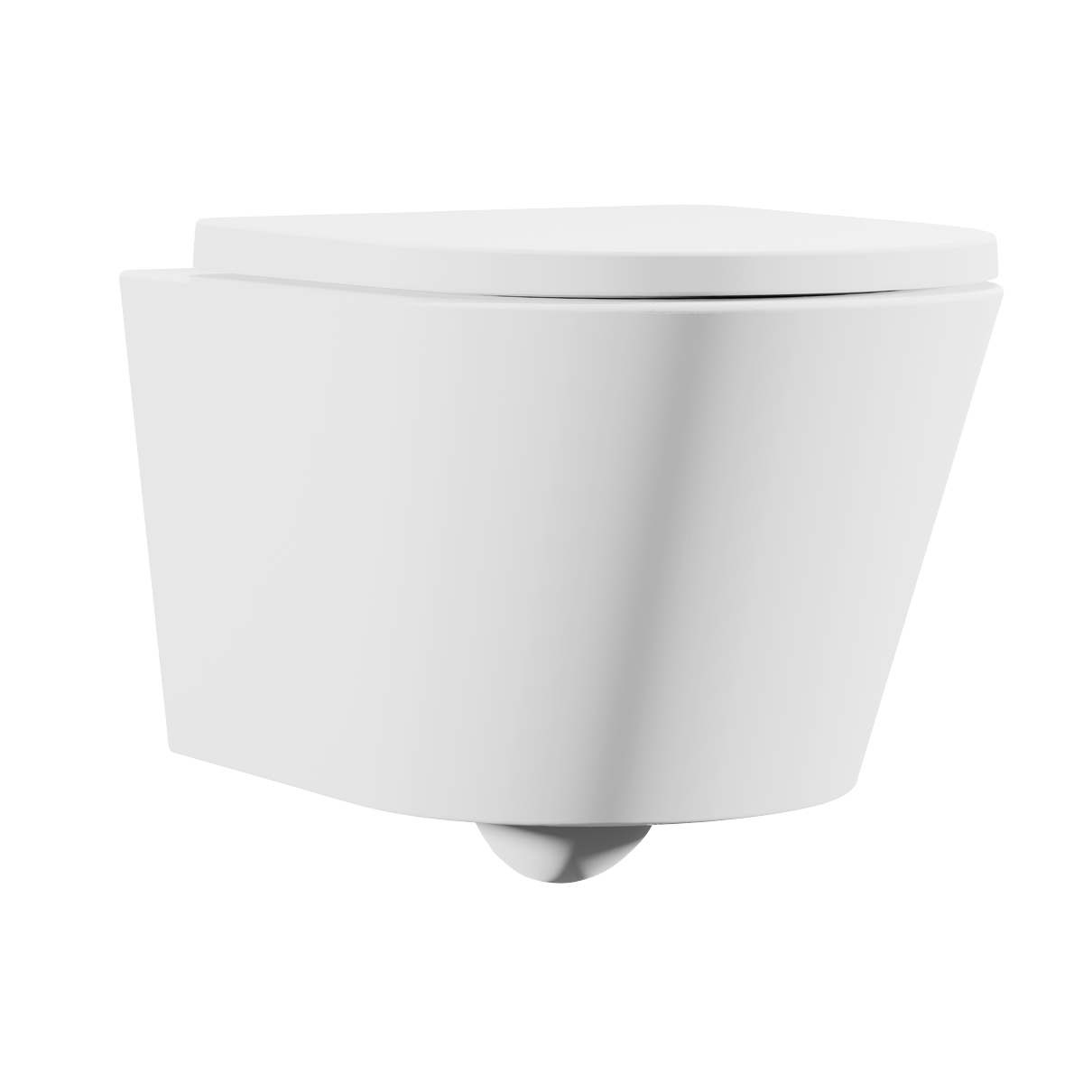 Baridi DH335 Wall Hung Toilet with Soft Close Seat & Rimless Flush - White