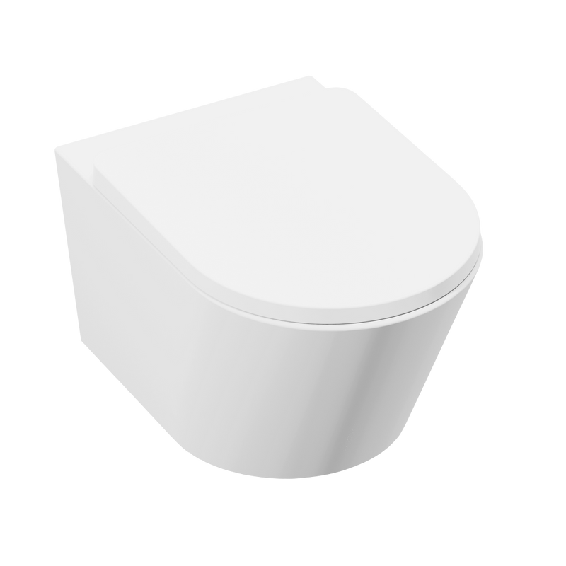 Baridi DH335 Wall Hung Toilet with Soft Close Seat & Rimless Flush - White - additional view 11