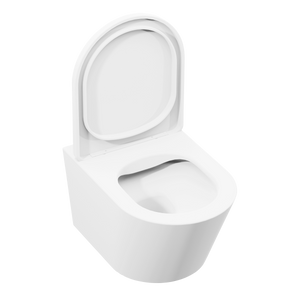 Baridi DH335 Wall Hung Toilet with Soft Close Seat & Rimless Flush - White - additional view 12