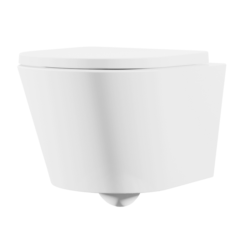 Baridi DH335 Wall Hung Toilet with Soft Close Seat & Rimless Flush - White - additional view 2