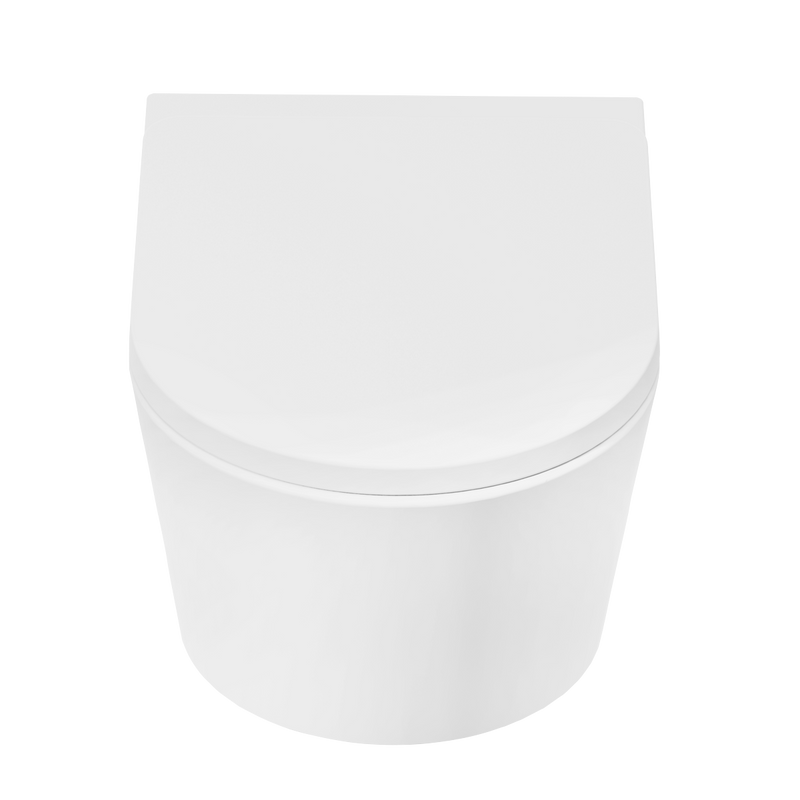 Baridi DH335 Wall Hung Toilet with Soft Close Seat & Rimless Flush - White - additional view 8