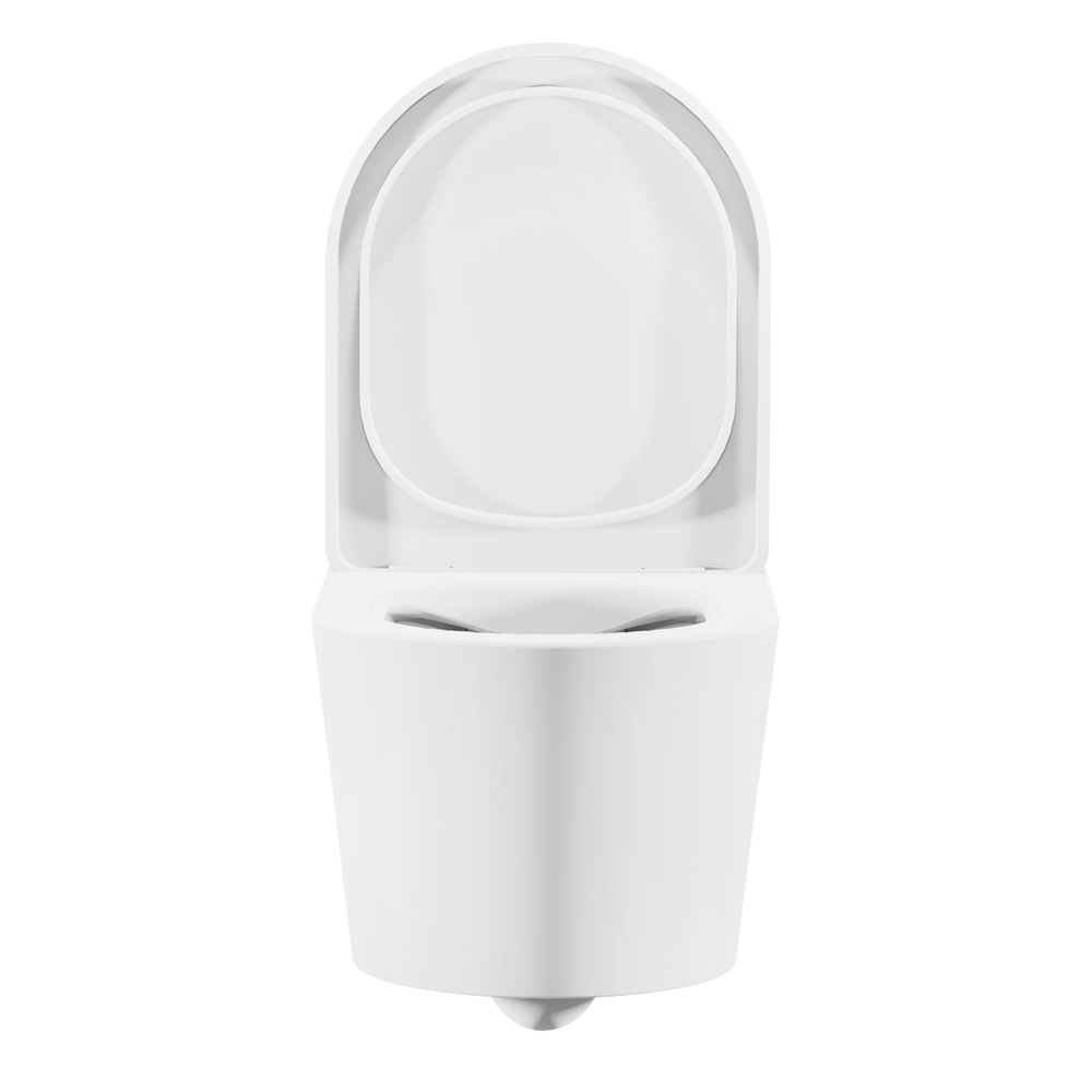 Baridi DH335 Wall Hung Toilet with Soft Close Seat & Rimless Flush - White - additional view 9