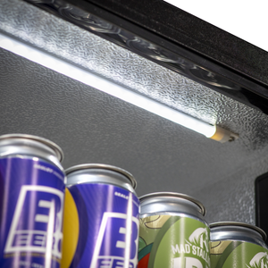 Baridi DH336 Back Bar Drinks Fridge/Cooler with Triple Hinged Door & Security Lock 307L - Black - additional view 2