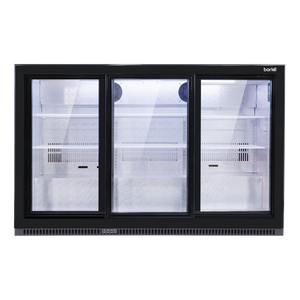 Baridi DH337 Back Bar Drinks Fridge/Cooler with Triple Sliding Door & Security Lock 307L - Black - additional view 8