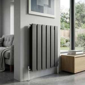 Baridi DH338 Horizontal Radiator Contemporary Double Flat Panel Design 420 x 600mm - Anthracite - additional view 5