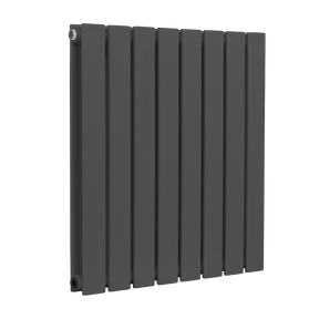 Baridi DH339 Horizontal Radiator Contemporary Double Flat Panel Design 600 x 560mm - Anthracite