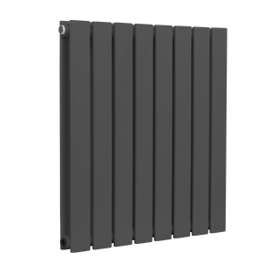 Baridi DH339 Horizontal Radiator Contemporary Double Flat Panel Design 600 x 560mm - Anthracite