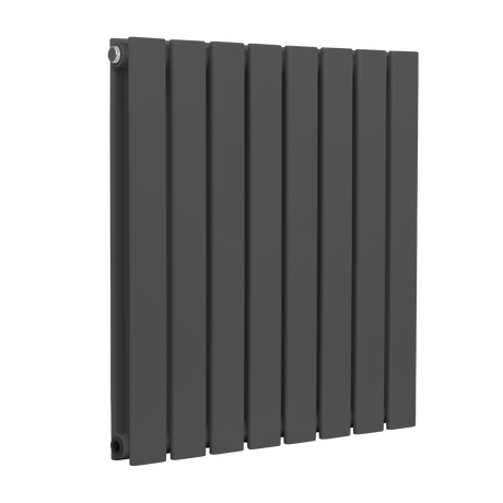 Baridi DH339 Horizontal Radiator Contemporary Double Flat Panel Design 600 x 560mm - Anthracite