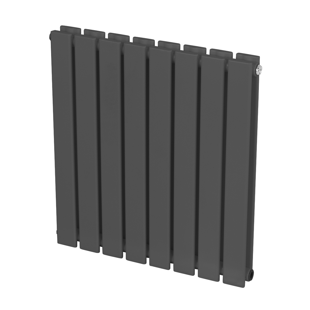 Baridi DH339 Horizontal Radiator Contemporary Double Flat Panel Design 600 x 560mm - Anthracite - additional view 7