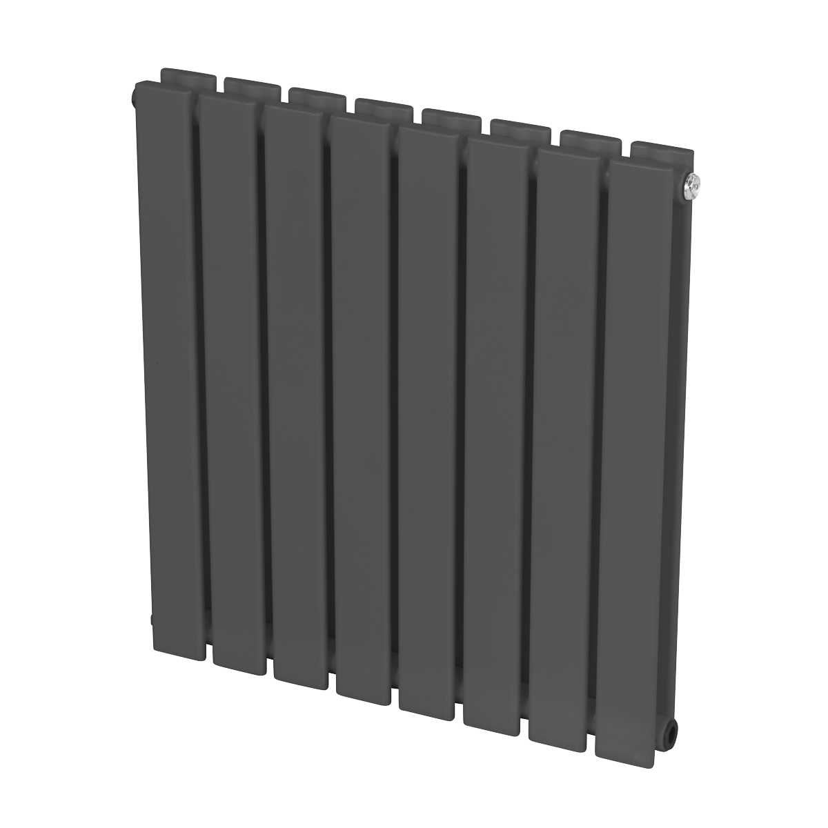 Baridi DH339 Horizontal Radiator Contemporary Double Flat Panel Design 600 x 560mm - Anthracite - additional view 7