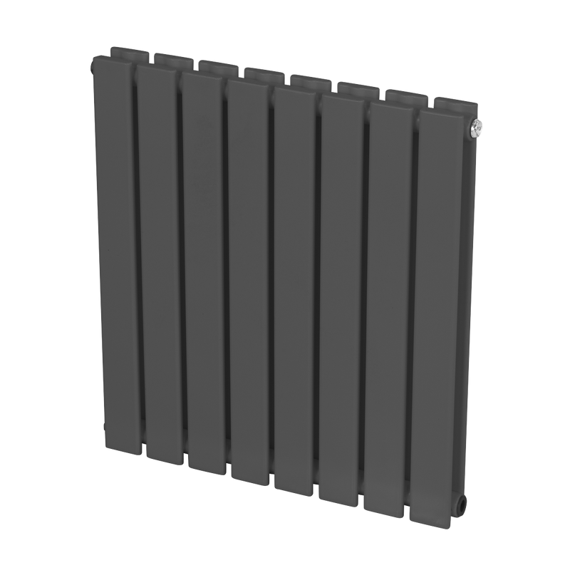 Baridi DH339 Horizontal Radiator Contemporary Double Flat Panel Design 600 x 560mm - Anthracite - additional view 7