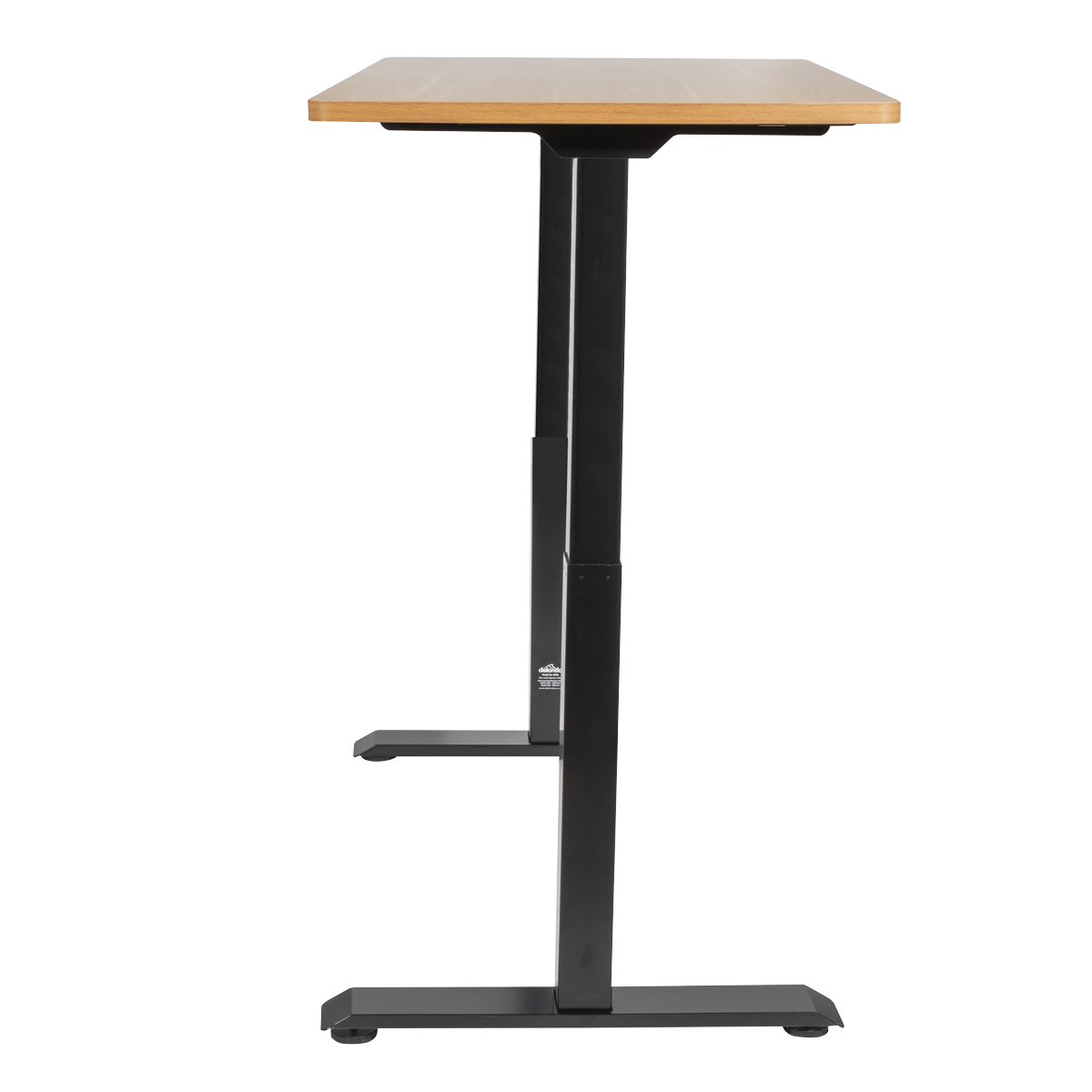 Dellonda DH33 Oak Electric Height Adjustable Standing Desk, 1400 x 700mm Dual Motor 100kg - additional view 4