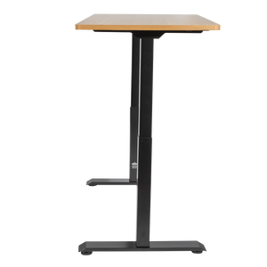 Dellonda DH33 Oak Electric Height Adjustable Standing Desk, 1400 x 700mm Dual Motor 100kg - additional view 4