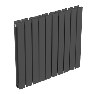 Baridi DH340 Horizontal Radiator Contemporary Double Flat Panel Design 600 x 700mm - Anthracite - additional view 2