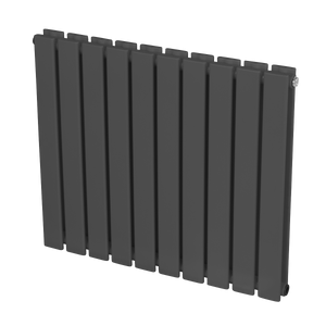 Baridi DH340 Horizontal Radiator Contemporary Double Flat Panel Design 600 x 700mm - Anthracite - additional view 3