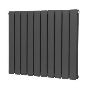Baridi DH340 Horizontal Radiator Contemporary Double Flat Panel Design 600 x 700mm - Anthracite - additional view 5