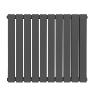 Baridi DH340 Horizontal Radiator Contemporary Double Flat Panel Design 600 x 700mm - Anthracite - additional view 6