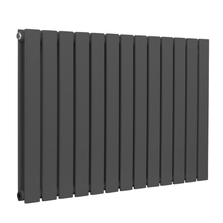 Baridi DH341 Horizontal Radiator Contemporary Double Flat Panel Design 600 x 910mm - Anthracite