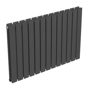 Baridi DH341 Horizontal Radiator Contemporary Double Flat Panel Design 600 x 910mm - Anthracite - additional view 6