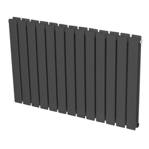 Baridi DH341 Horizontal Radiator Contemporary Double Flat Panel Design 600 x 910mm - Anthracite - additional view 7